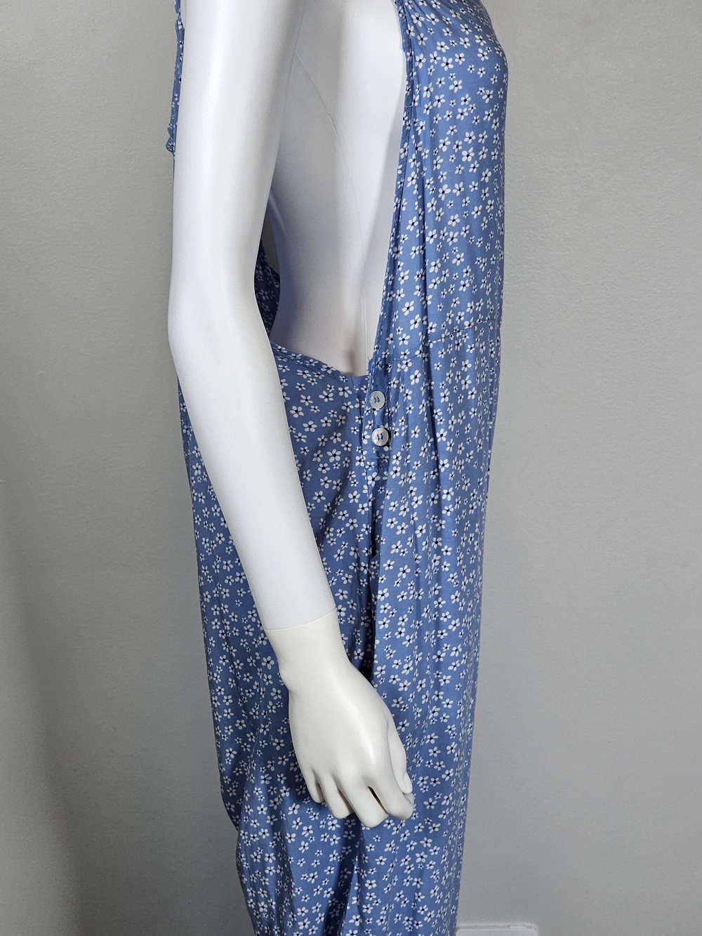 Smash + Tess Light Blue Floral Tie-Strap Jumpsuit - Picture 5 of 10